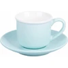 Villa D'este Home Tivoli espresso puodelių rinkinys 6 vnt. 90 ml su lėkštute, pagamintas iš kaulinio porceliano, stovas geležinis, kasdieninis