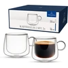 Villeroy & Boch Artesano Hot & Cold Beverages kavos stiklinės, stiklinių rinkinys iš 2, dvigubų sienelių stiklinės šaltiems ir karštiems gėrimams, 180 ml, borosilikatinis stiklas, galima plauti indaplovėje, galima naudoti mikrobangų krosnelėje