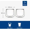 Villeroy & Boch Artesano karštų ir šaltų gėrimų kavos puodeliai, stiklinių rinkinys iš 2, dvigubų sienelių stiklinės šaltiems ir karštiems gėrimams, 180 ml, borosilikatinis stiklas, galima plauti indaplovėje, galima naudoti mikrobangų krosnelėje