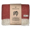 Vilnonis pledas Ruru Hop Design 145x205 Burgundijos