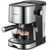 Vinato Espresso kavos aparatas, 15 barų espresso ir cappuccino aparatas su greito pašildymo funkcija, kavos aparatas su pieno putojimo funkcija ir garų lazdele, dvigubo išėjimo filtro laikiklis ir 2 filtrai