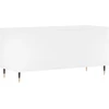 Vinilinė plokštelė Vinilinių plokštelių spintelė, balta, 100x38x48cm, mediena