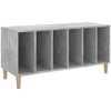 Vinilinė plokštelė Vinilinių plokštelių spintelė, betono, 100x38x48cm, mediena