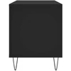 Vinilinė plokštelė Vinilinių plokštelių spintelė, juoda, 100x38x48cm, mediena