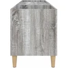 Vinilinė plokštelė Vinilinių plokštelių spintelė, pilka, 121x38x48cm, mediena