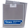 Vioks 2 x gartraukio filtras 305 x 267 x 9 mm, pakaitalas Aеg 405525042/9 Elica Gri0009219a Kit0010805 riebalų filtras metalinis - metalinis filtras gartraukiui Whirlpоol Elica Aеg Juno