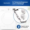 Vioks 2 x Termostatas džiovyklei, pakeičiantis Whirlpool 481225928681 & Temperatūros ribotuvas džiovyklei Bauknecht termostatų rinkinys džiovyklei