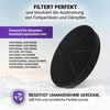 Vioks.pro anglies filtrų rinkinys, 2 vnt., aktyvintos anglies filtras 175 mm skersmens, pakaitalas Respekta Miz 0031 Miz0031 Pkm C04 Cf100 gartraukiui