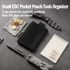 Viperade ve29 mini edc dėklas, mini kišeninis organizatorius su 4 kišenėmis, mažas edc kišeninis organizatorius, mini įrankių krepšys, raktų krepšys, maža vyriška piniginė, mažas kuprinės priedų krepšys