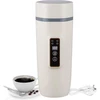 Virdulys Travel Virdulys 220 V 350 ml Quick Virdulys dvigubo sluoksnio nerūdijančio plieno termosas pienui, kavai ir arbatai ruošti (300 W Baltas)