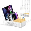 Visionsync 60w 6 prievadų balta Usb C įkrovimo stotelė