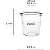 Viva Haushaltswaren maži stiklainiai konservavimui 290 ml su spaustukais, žiedais ir geltonu piltuvėliu, 6 vnt.