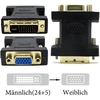 Vmojo Dvi į Vga adapteris Dvi-i 24+5 kištukas į Vga Hd15 lizdą skaitmeninis į analoginį adapteris
