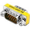 Vmojo vga jungtis vga male į vga male adapteris 15 kontaktų 15 kontaktų adapterio jungtis svga mini gender keitiklis [2 vnt.]