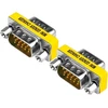 Vmojo vga jungtis vga male į vga male adapteris 15 kontaktų 15 kontaktų adapterio jungtis svga mini gender keitiklis [2 vnt.]