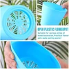 Vmxlso 16 vnt. 10 cm plastikinių vazonų rinkinys, mažas vazonas su lėkštute, apvalūs plastikiniai vazonai, plastikinis vazonas, maži daiginimo vazonai, plastikas namų biuro dekoravimui, spalvingi