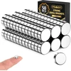 Vndueey stiprūs magnetai, 50 vnt., 6 x 2 mm magnetai magnetinei lentai, šaldytuvui, rankdarbiams, maži magnetai namams, darbui, nuotraukoms, magnetai lentai