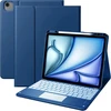 Vobafe dėklas su klaviatūra Ipad Air 13" / Pro 12.9", su lietimui jautriu takeliu, 7 spalvų apšvietimu