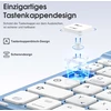 Vobafe dėklas su klaviatūra, skirtas ipad 11 10 kartos (2025/2022, 10.9/11 colių), magnetinė nuimama bluetooth klaviatūra su atnaujintu klavišų gaubtu, ipad a16 klaviatūra su rašiklio laikikliu, mėlyna