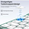Vobafe dėklas su klaviatūra, skirtas ipad 11 10 kartos (2025/2022, 10.9/11 colių), magnetinė nuimama bluetooth klaviatūra su atnaujintu klavišų gaubtu, ipad a16 klaviatūra su rašiklio laikikliu, pušų žalia