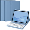 Vobafe dėklas su klaviatūra, skirtas ipad 11 10 kartos (2025/2022, 10.9/11 colių), magnetinė nuimama bluetooth klaviatūra su atnaujintu klavišų gaubtu, ipad a16 klaviatūra su rašiklio laikikliu, mėlyna