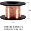 Vobor 0.1 mm emaliuota varinė viela, apvyniojimo viela, izoliuota magnetinė varinė viela, elektros laidas, kabelių rinkinys, varinė apvyniojimo viela (5 vnt.)