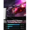 Voietolt Cat 8 Lan kabelis 20 m, 40 Gbps/2000 Mhz plokščias pintas tinklo kabelis Ethernet kabelis, S/ftp Rj45 gigabitinis pataisos kabelis, skirtas Ps4/5, modemui, maršrutizatoriui
