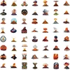 Volcano lipdukas, 50 vienetų rinkinys, skirtas riedlentėms, grafiti, motociklams, dviračiams, snieglentėms, bagažui, nešiojamam kompiuteriui, automobiliui, lagaminui, vaikams ir paaugliams, vandeniui atsparūs vinilo lipdukai