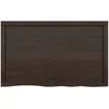 Vonios stalviršis, tamsiai rudas, 100x60x(2-4) cm, mediena