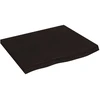 Vonios stalviršis, tamsiai rudas, 60x60x(2-4) cm, mediena