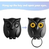 Vordpe 3 vnt. raktų pakabukas „night Owl“, raktų pakabukas „owl“ sienai, magnetinis raktų pakabukas „owl“ formos sieninis raktų pakabukas, automatinis atidarymo uždarymo akių raktų pakabukas „owl“