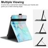 Vovipo universalus 6 colių kindle paperwhite e-skaityklės dėklas, folio stovas apsauginis dėklas, skirtas kindle/tolino/pocketbook/sony 6 colių e-skaityklėms, su keliais žiūrėjimo kampais, marmuro mėlyna