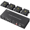 Vpfet Hdmi skirstytuvas-stiprintuvas per Cat5e 6 50m 1 įėjimas į 4 išėjimus, balun ethernet palaiko 1080p Hdcp Edid Poc, maitinimo šaltinis