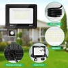Vrfmaliy 50 W led prožektorius su judesio davikliu lauke, 5000 lm led lauko prožektorius, 7000 k šaltai balta, itin ryškus prožektorius, ip67 vandeniui atsparus priekinis žibintas sodui, kiemams, garažui, namams