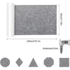 Fotelis Vueinrg veltinis lipnus, parduodamas metrais, 2 mm veltinio slystukai, lipnus veltinio kilimėlis 30 x 200 cm, lipnios veltinio plokštės baldų slystukams kirpti, veltinis kėdėms, baldams, sofai (pilkas)