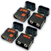 Vuniversum 2 poros (4 vnt.) originalūs anti-flash didelės srovės qs8s qs8 8 mm ec8 auksiniai kištukiniai jungtys atvirkštinio poliškumo apsauga juoda iki 180a e-bike lipo baterija