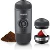 Wacaco Nanopresso nešiojamas espreso kavos aparatas su Ns adapteriu, patobulinta Minipresso versija, kompaktiškas kelioninis kavos aparatas, 18 bar slėgis, valdomas rankiniu būdu, puikiai tinka stovyklavimui ir nuotykiams