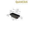 Wagner Quickclick Veltinio Veltinukai, 8 vnt., 32x15 mm
