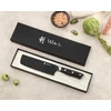 Wakoli Titanium Noir Nakiri peilis 17 cm I aukščiausios kokybės nerūdijančio plieno virtuvinis peilis su juoda titano danga I ergonomiška G10 rankena I aštrus profesionalus peilis stilingoje dovanų dėžutėje