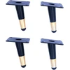 Fotelis Wangcl 10cm juodos spalvos smailėjančios metalinės kojelės spintelėms, pasvirusios baldų kojelės, 4 vnt. rinkinys sofai, kušetei, spintelei, baro stalui, lovai, neslystančios, be triukšmo