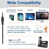 Wantek binauralinės 3.5 mm ausinės telefonui su triukšmą slopinančiu mikrofonu
