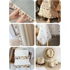 Wanyig Pompom kraštelis ir juostelės siuvimui kutų apdaila burbulinė juostelė pom pom juostelė kutų juostelė sofoms audinio dekoravimui siuvimo amatams užuolaidoms drabužiams (a#, 3m)