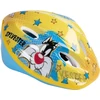 Warner Bros. vaikiškas dviračio šalmas Looney Tunes Titti Silvestro mergaitėms, 52-56 cm, šviesiai mėlynas, geltonas, apsauga, S
