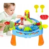 Water Table STALAS, VANDENS STALAS 2in1, ŽVEJYBA 25el. ŠVIEČIA ŽAIDIMAS