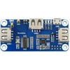 Waveshare poe ethernet/usb hub hat, skirtas raspberry pi zero/zero w/zero wh, 3x usb 2.0 prievadai, atitinka 802.3af standartą