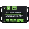 Waveshare pramoninės klasės daugiafunkcis usb šakotuvas, išplečiantis 3 usb prievadus + 100 m eterneto prievadą, tinkamas pramoninei / biuro aplinkai, kuriai reikalingas aukštesnio lygio įrenginys be maitinimo šaltinio