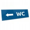 Wc rodyklė į kairę, lipnus graviruotas ženklas - F serija