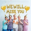"we Will Miss You" balionų vėliavėlių rinkinys, "we Will Miss You" baneris, atsisveikinimo vakarėlio dekoracijos, priedai, atsisveikinimo vakarėlis, išėjimo į pensiją vakarėlis, darbo vakarėlis biure, išleistuvių dekoracija (auksinė)