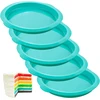 Webake silikoninių tortų formų rinkinys, apvalios sluoksniuoto torto kepimo formos, 5 vnt., 15 cm, silikoninė kepimo forma, nelimpanti danga, kepimo formos, picos forma