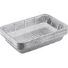 Weber 6416 aliuminio lašėjimo padėklai, dideli, 28 x 18 x 5 cm, 10 vnt. pakuotė, vienkartiniai dubenys ir Weber 6415 maži 19 cm x 12,7 cm aliuminio lašėjimo indai, 10 vnt. rinkinys